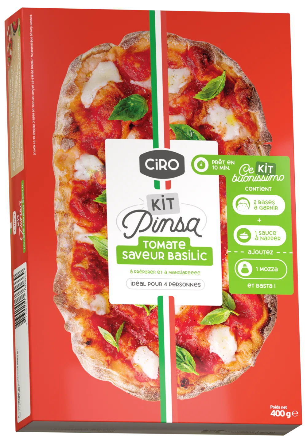 Ciro • KIT PINSA BASILIC 400 G 3760291760669 Vertical HD
